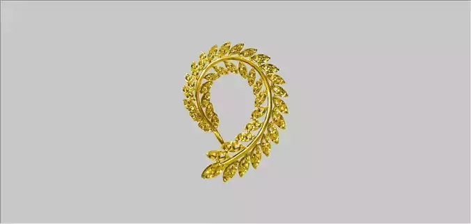Leaf Necklace 3D print model