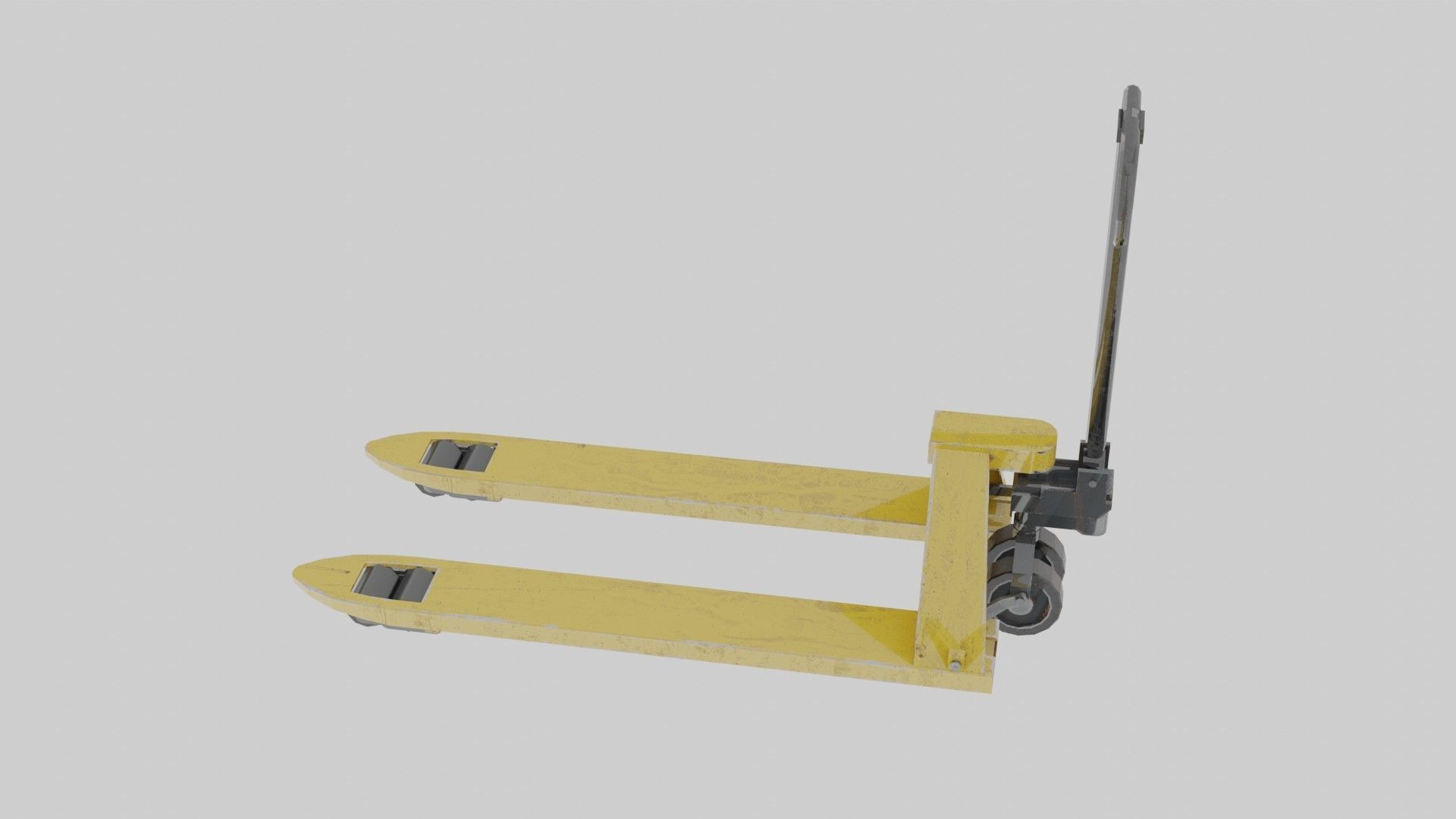 Pallet truck 3D model_1