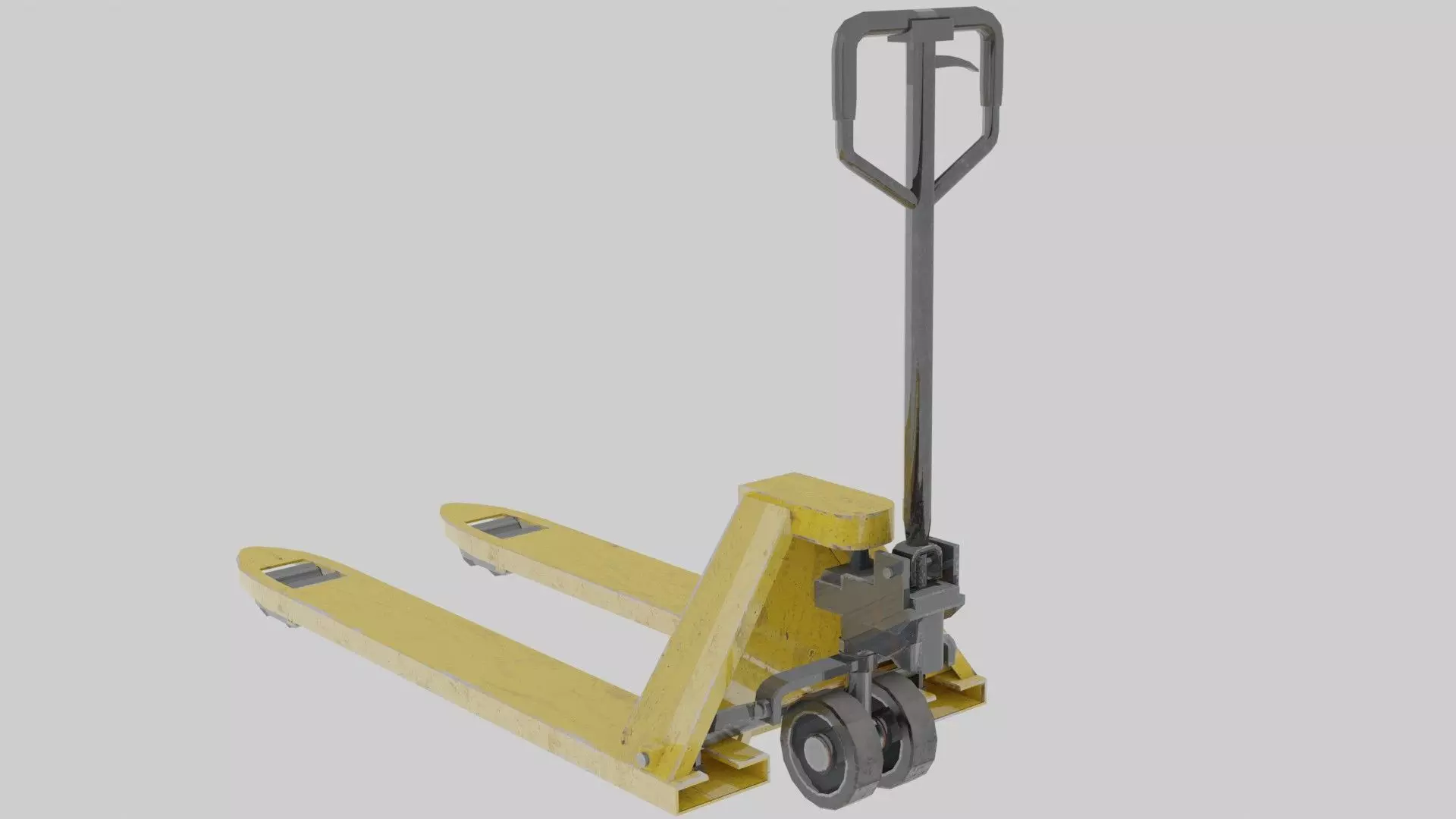 Pallet truck 3D model_0