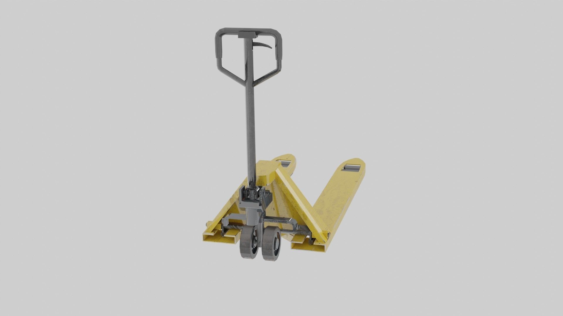 Pallet truck 3D model_2