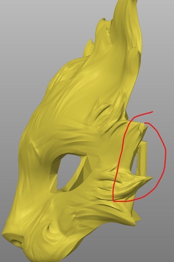 Cat mask v5 3D print model_6