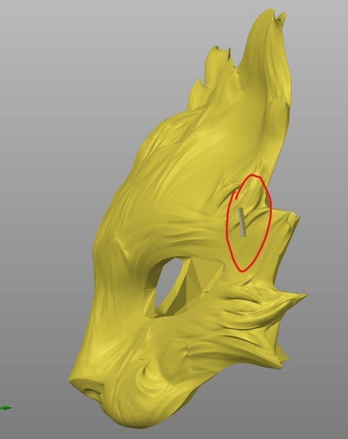 Cat mask v5 3D print model_5