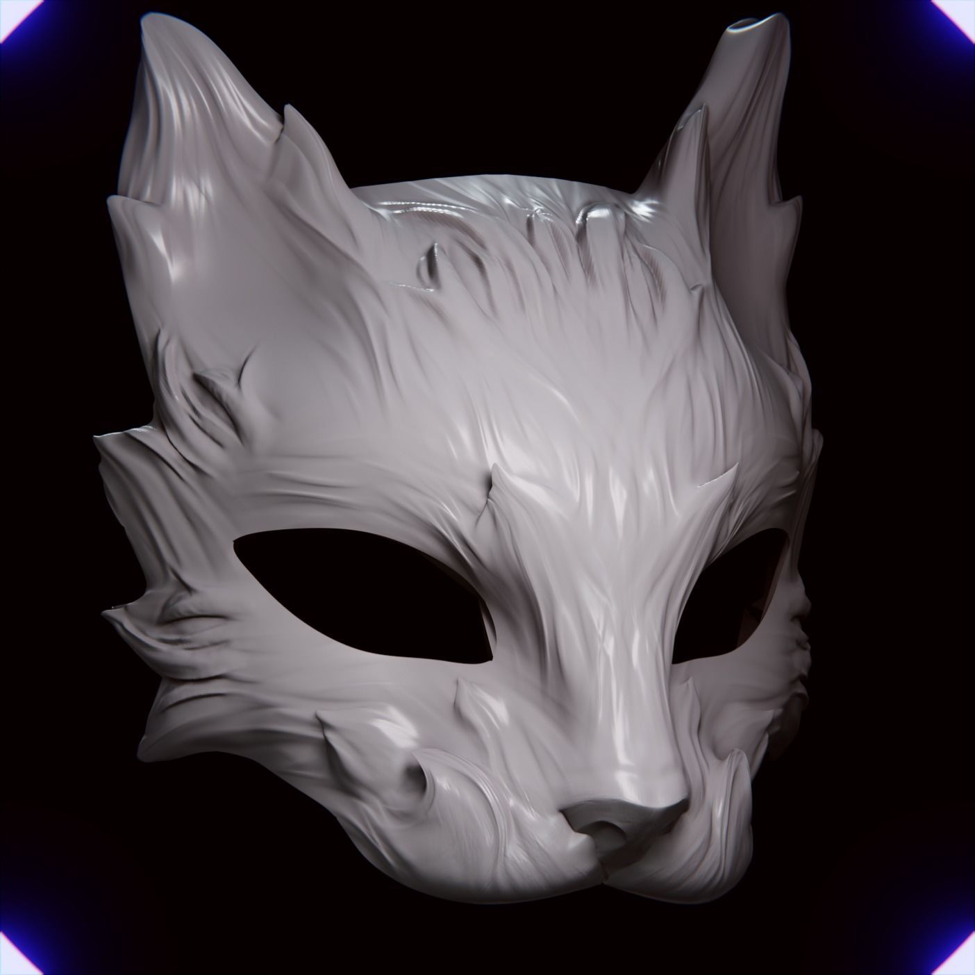 Cat mask v5 3D print model_1
