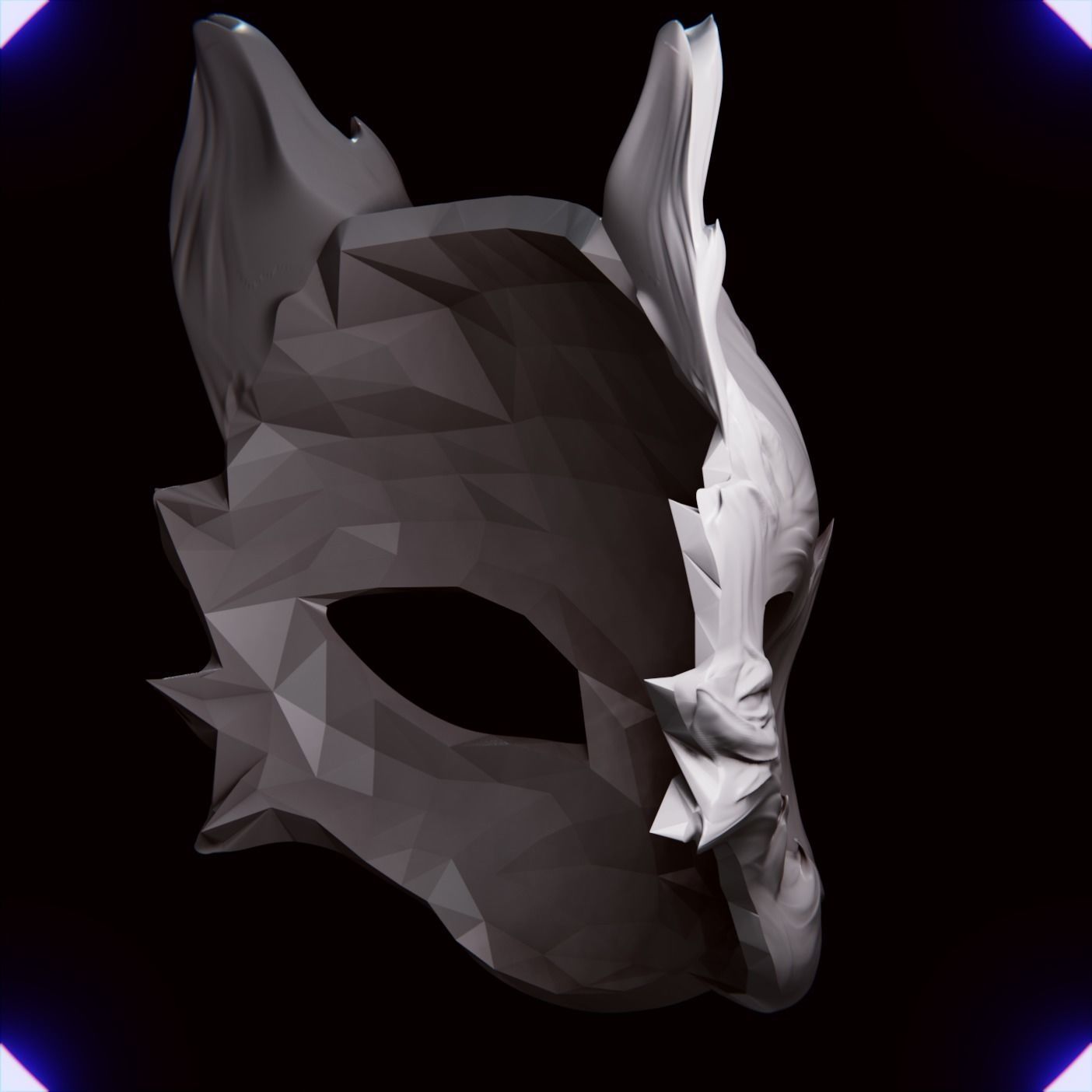 Cat mask v5 3D print model_3