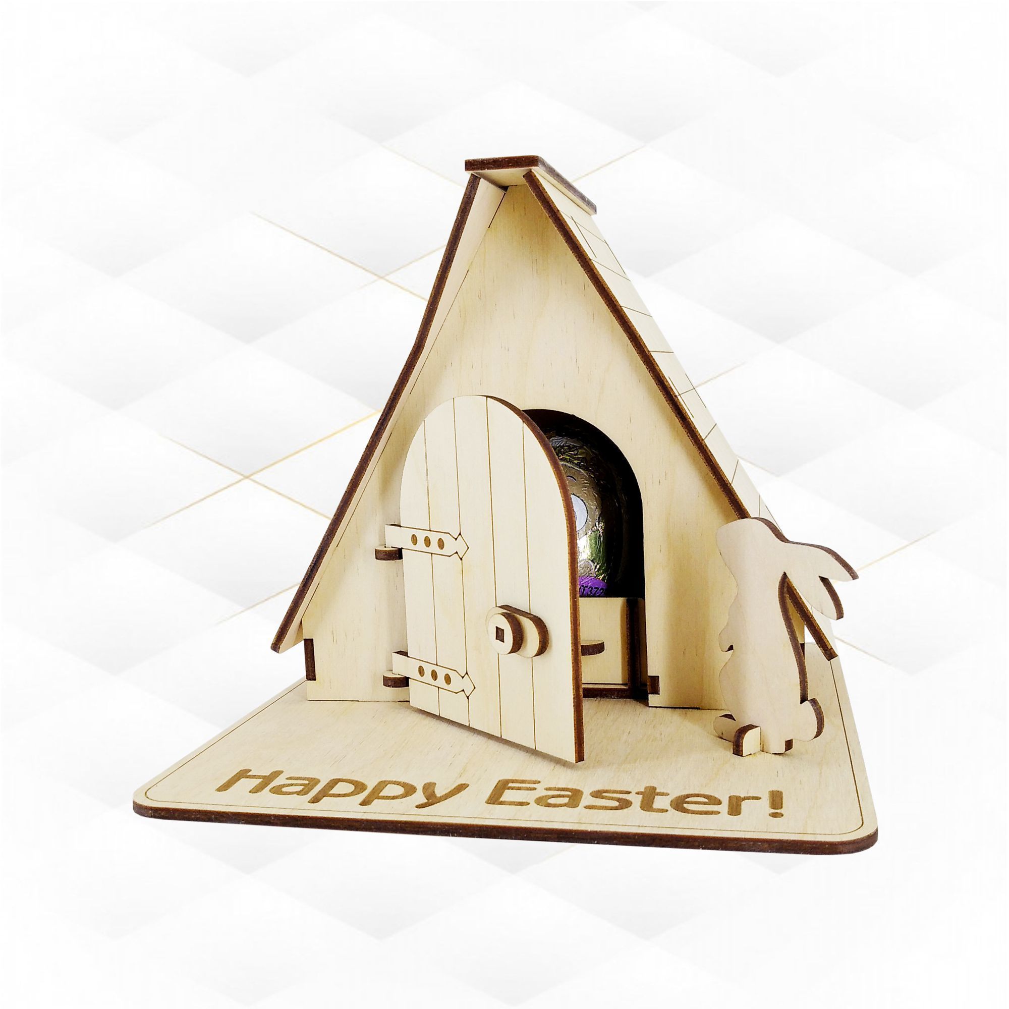Easter gift decor svg dxf design laser cut Bunny model laser 3D model ...