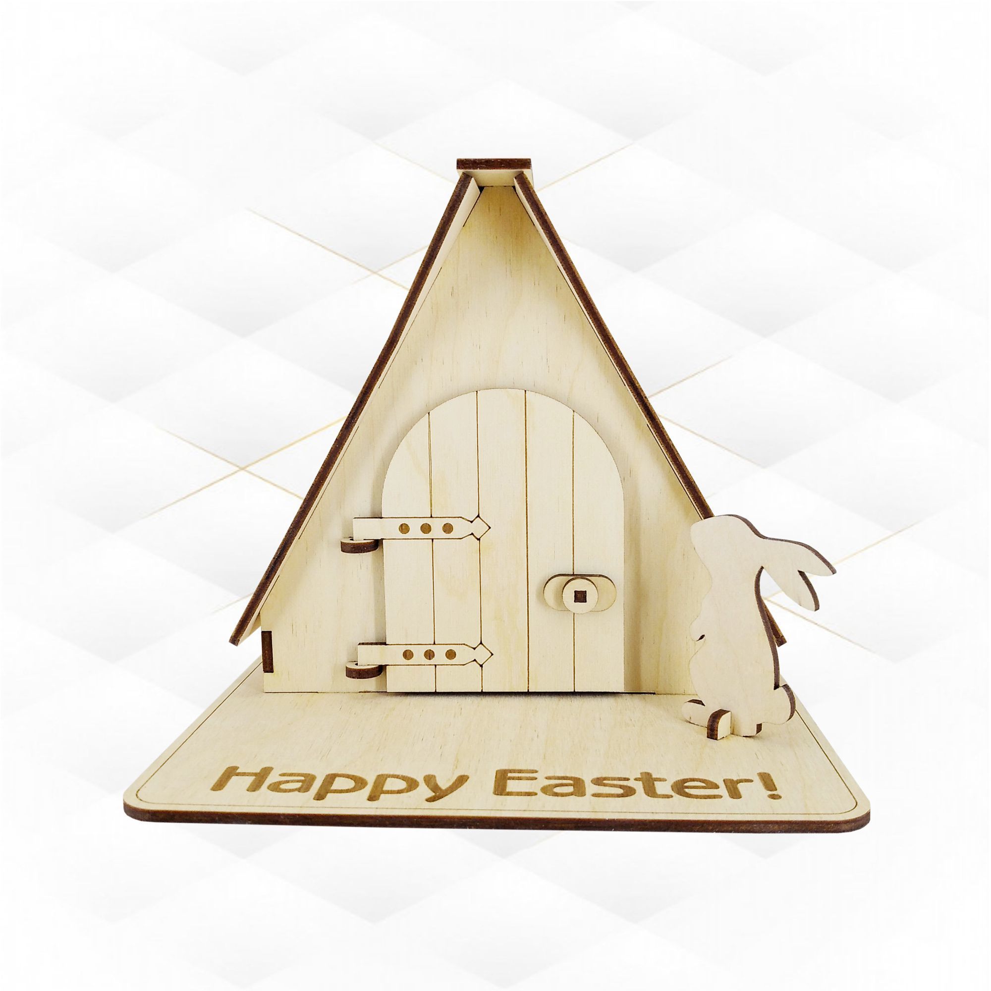 Easter gift decor svg dxf design laser cut Bunny model laser 3D model ...