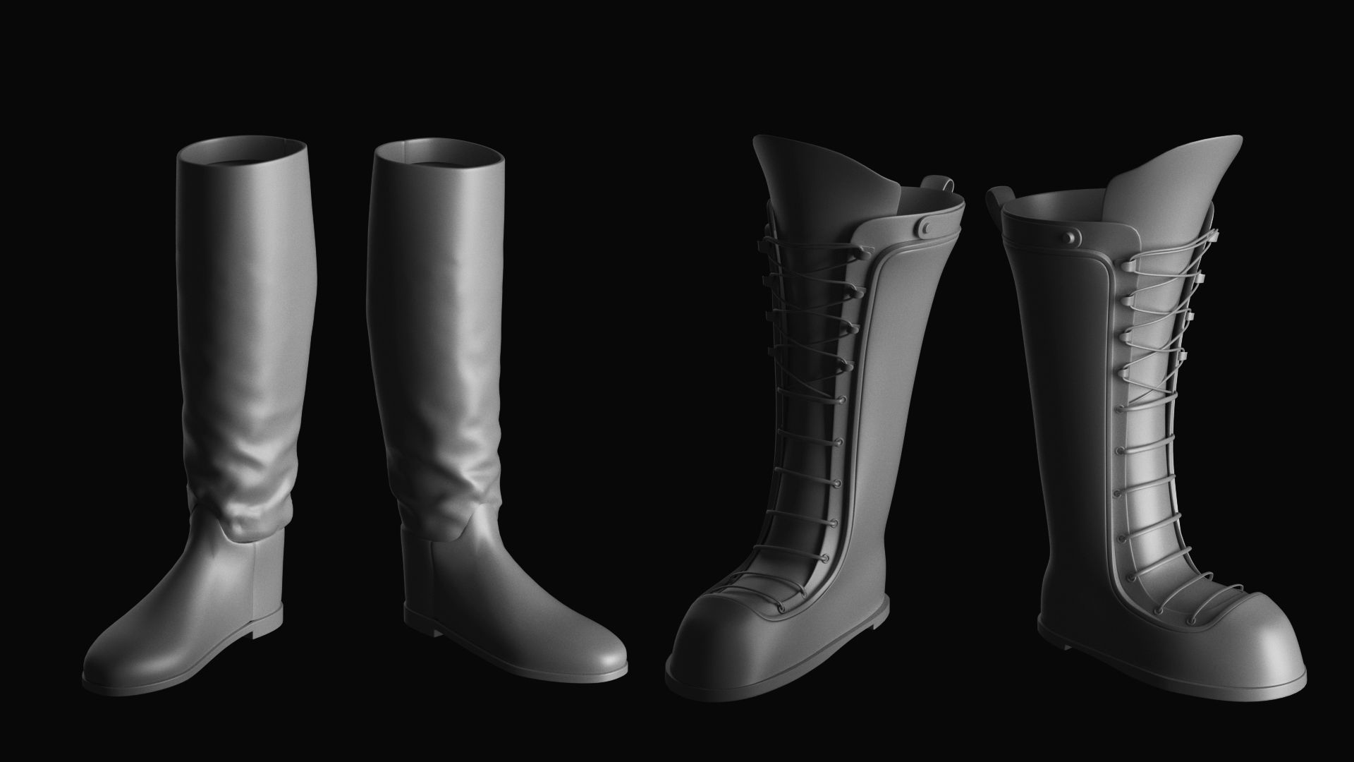 Basemesh Shoes Collection 3D model_7