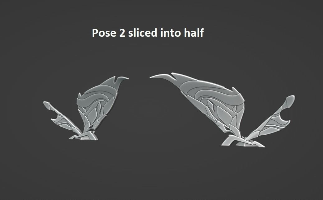 Geo Crystalfly -- Genshin Impact Decoration -- 3D Print Ready 3D print model_9