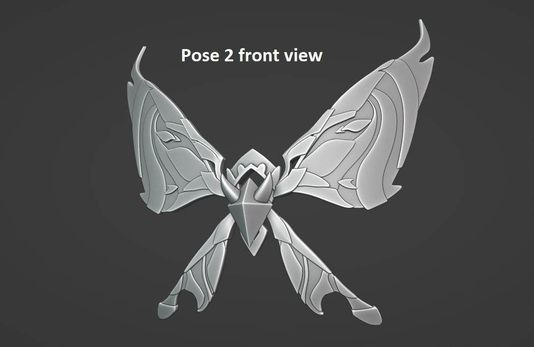Geo Crystalfly -- Genshin Impact Decoration -- 3D Print Ready 3D print model_5