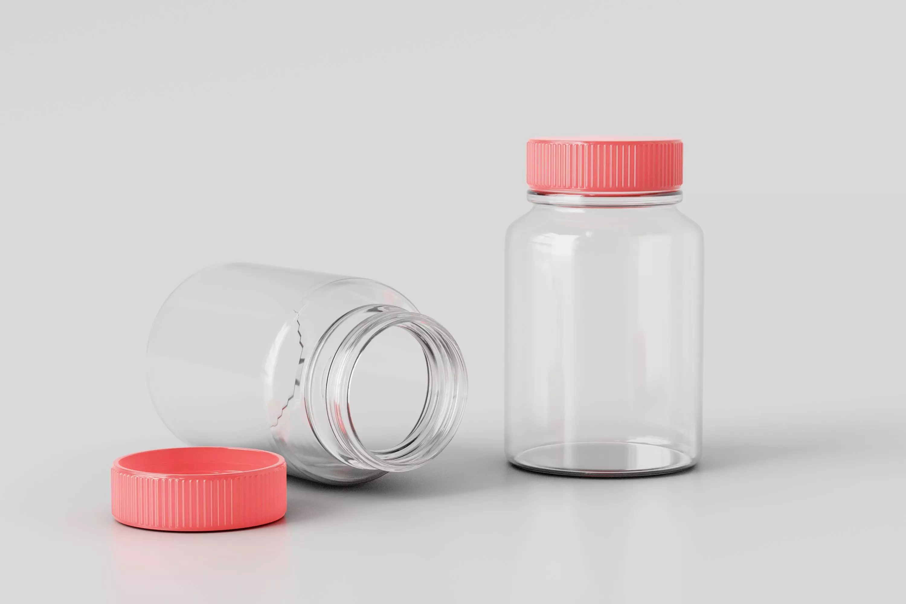 Medicine Bottle Low-poly 3D model_0