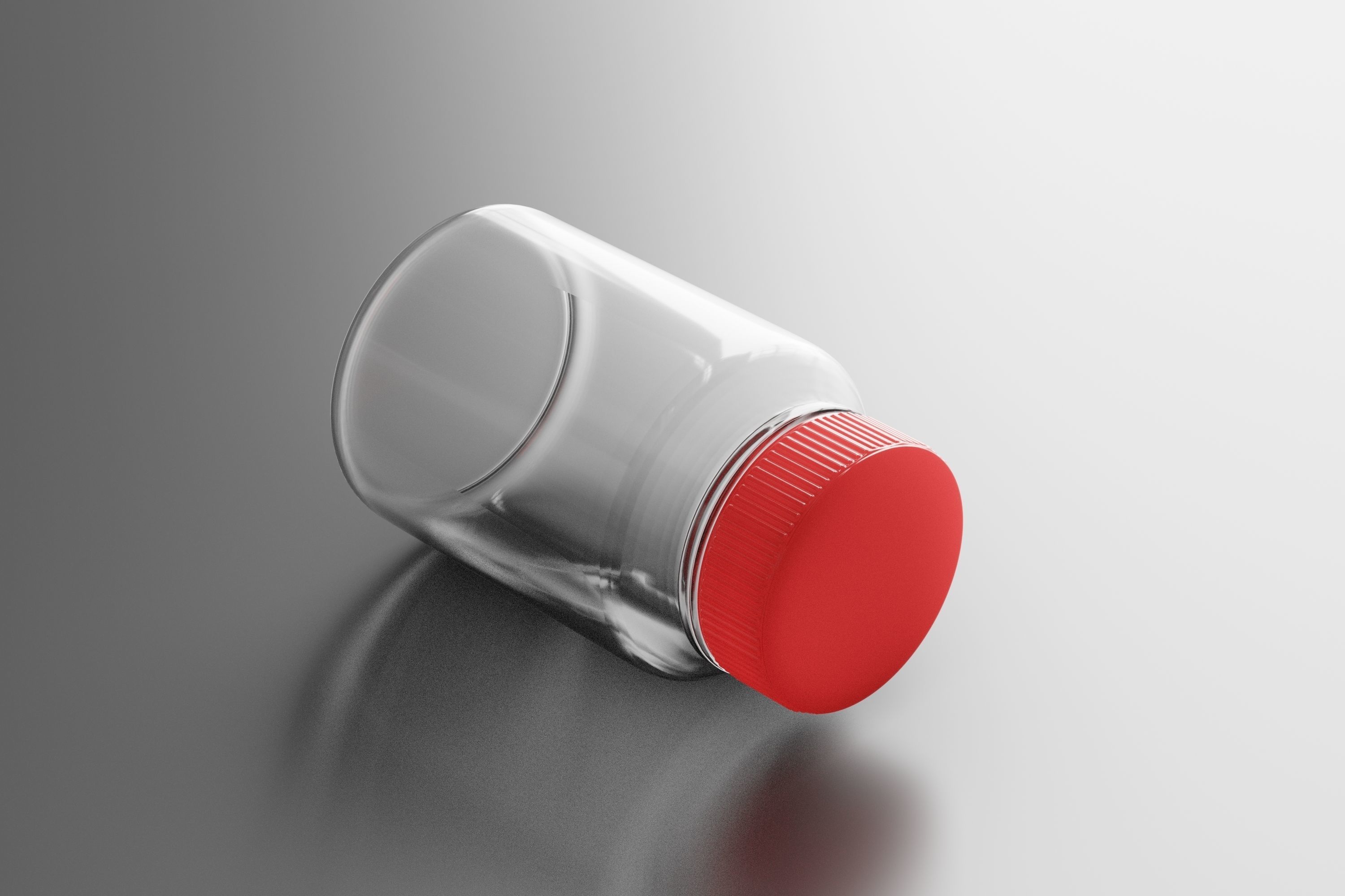 Medicine Bottle Low-poly 3D model_10