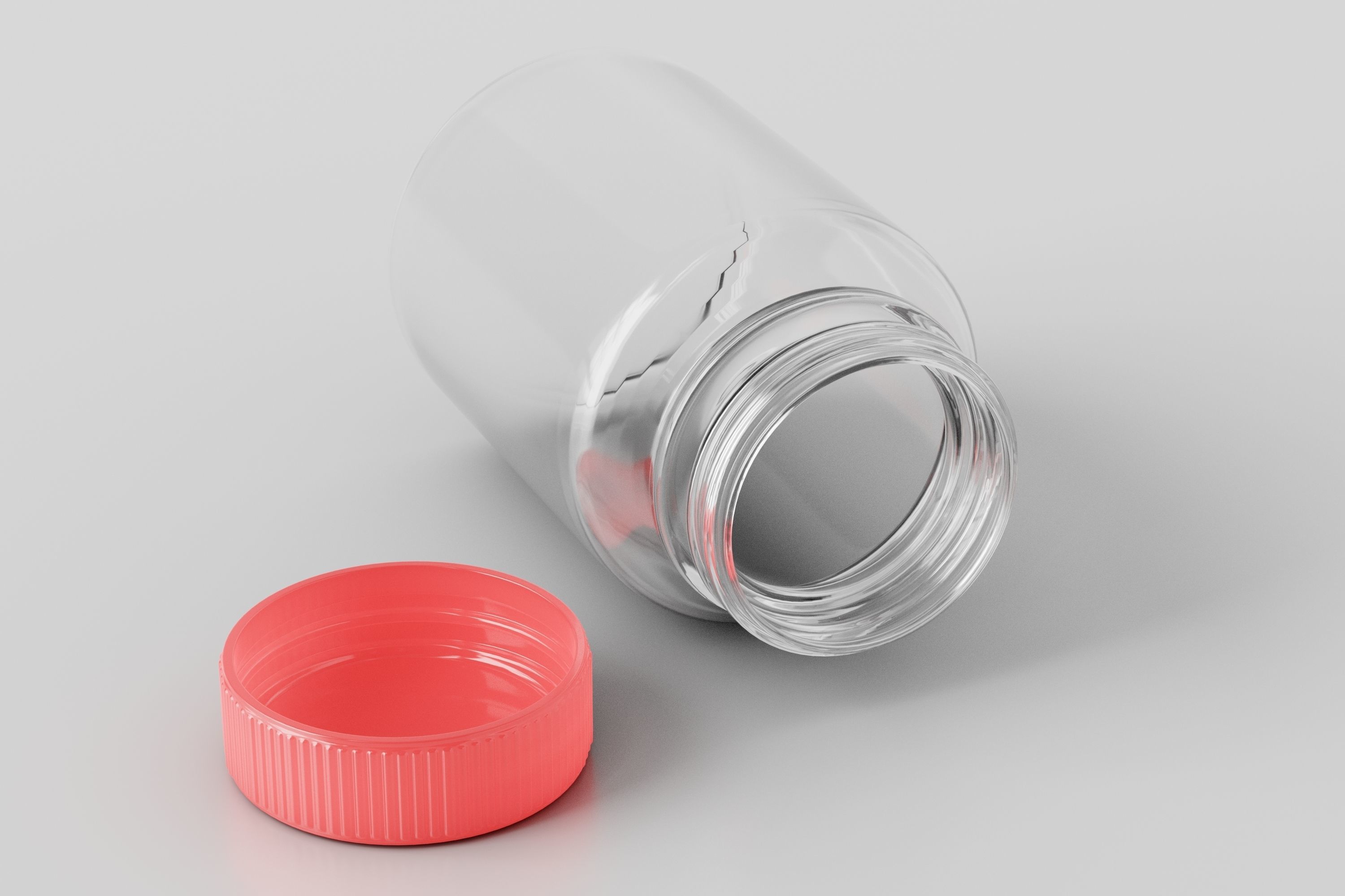 Medicine Bottle Low-poly 3D model_5