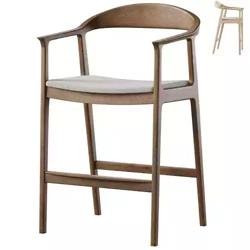 Barolo Semi-bar Chair By Deephouse 3D model