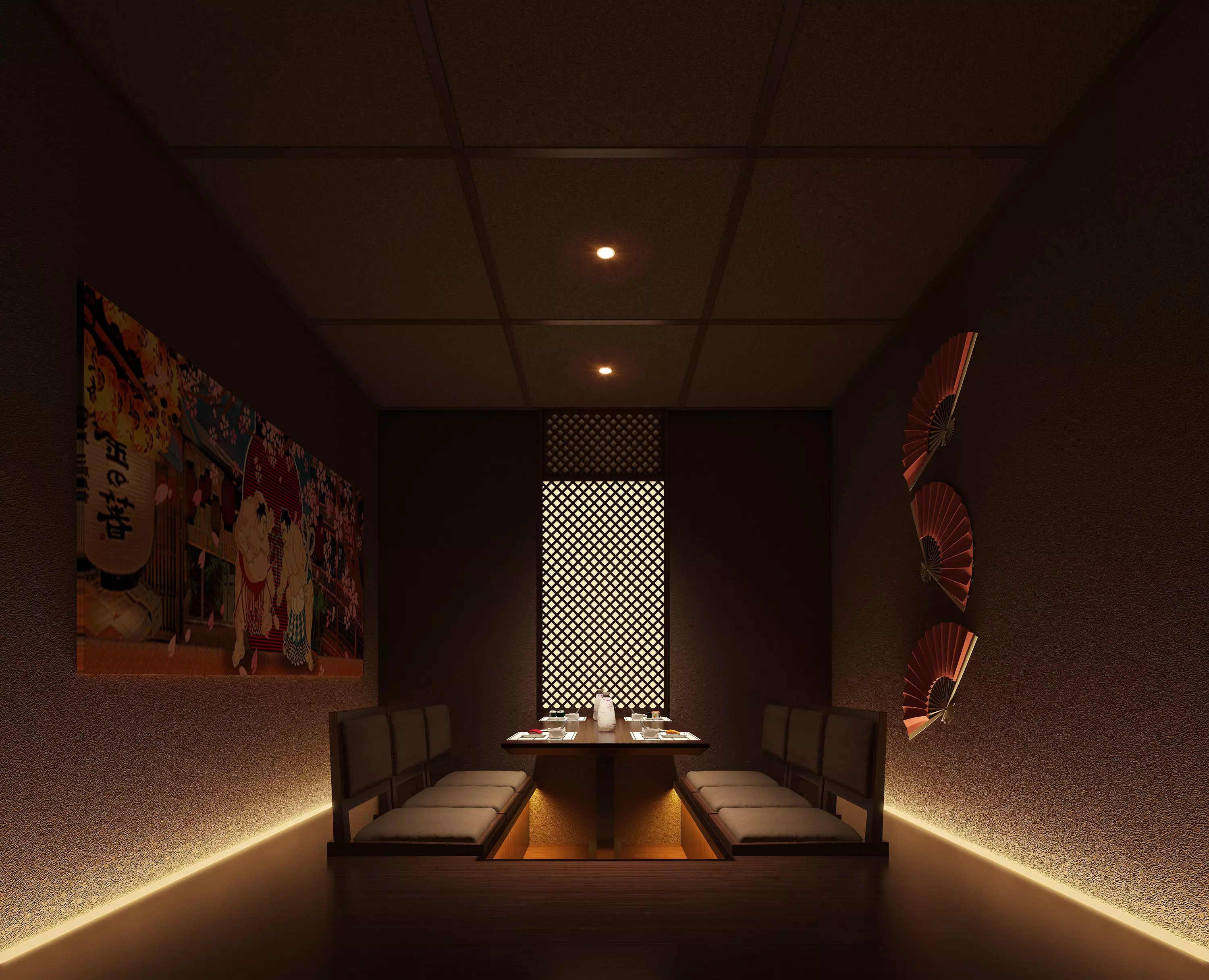 Japanese box 3D print model_0