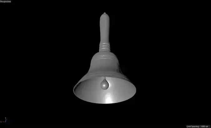 School handbell 3D model Free 3D model