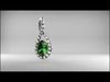 Pendant with Oval Shape Gemstone 3D model_1