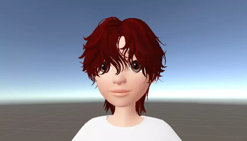 Hair 3D Zepeto Item Unity Prefab FBX 5N Low-poly 3D model_0