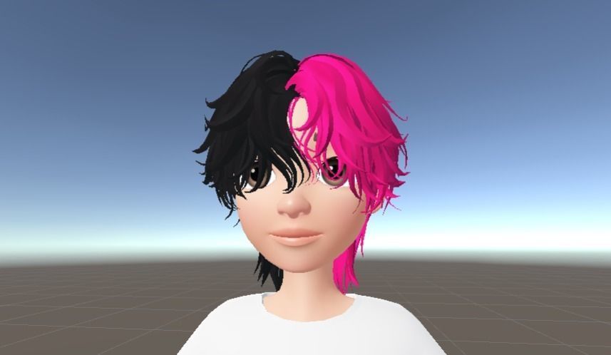 Hair 3D Zepeto Item Unity Prefab FBX 5N Low-poly 3D model_6