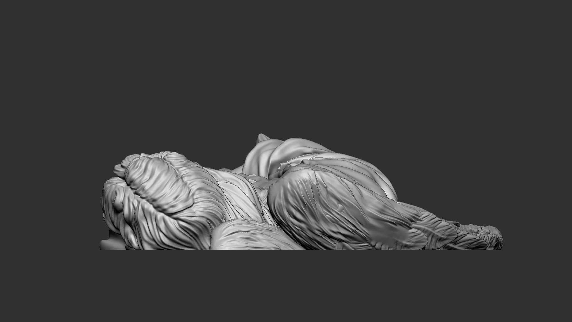 Angel Bas-Relief 1 3D print model_15