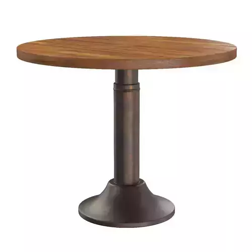 Vintage Round Pedestal Cafe Table