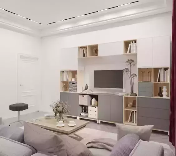 leather Stool with wheels