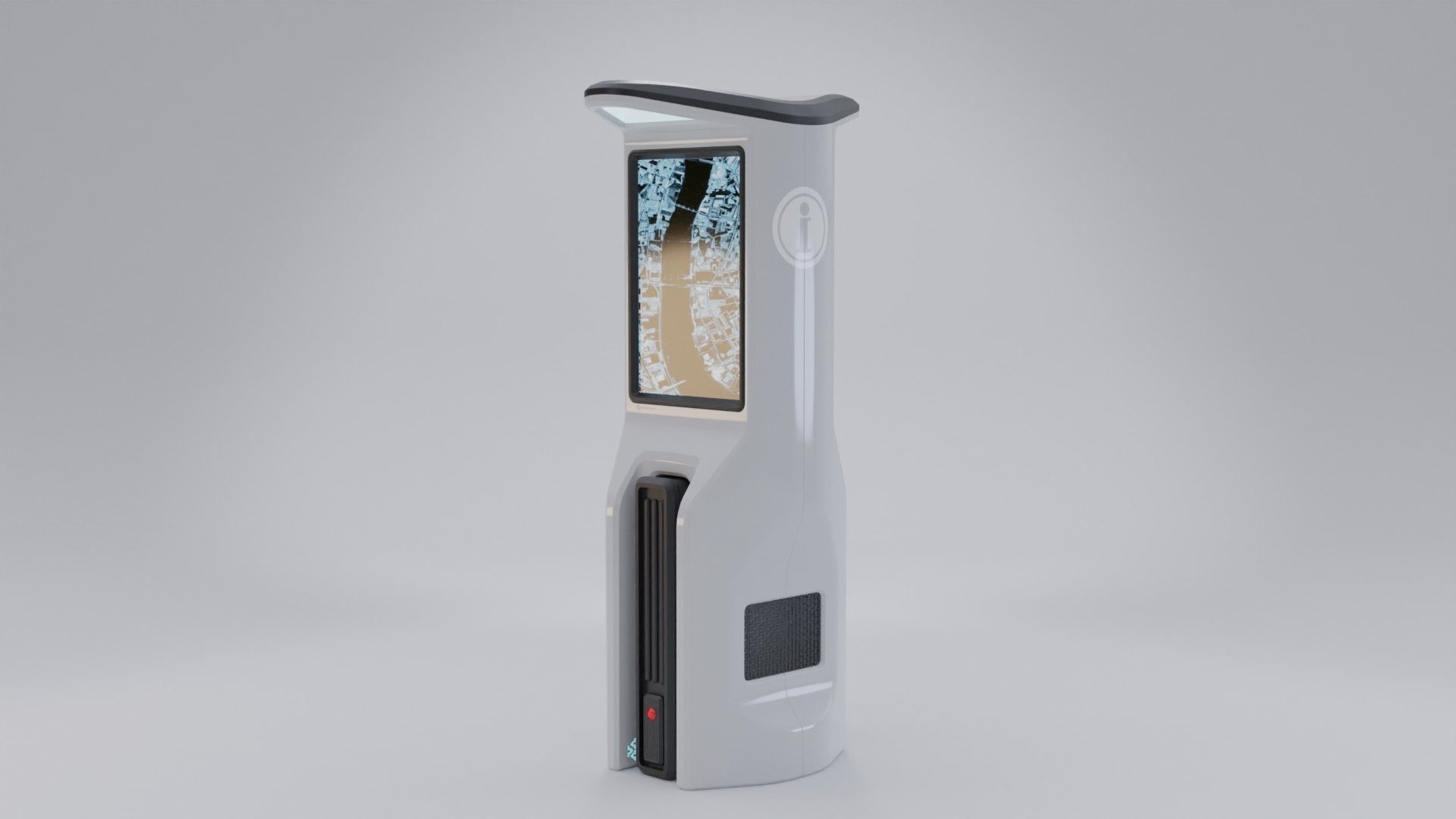 3D model Public Multi Information Display Concept VR / AR / lowpoly CGTrader