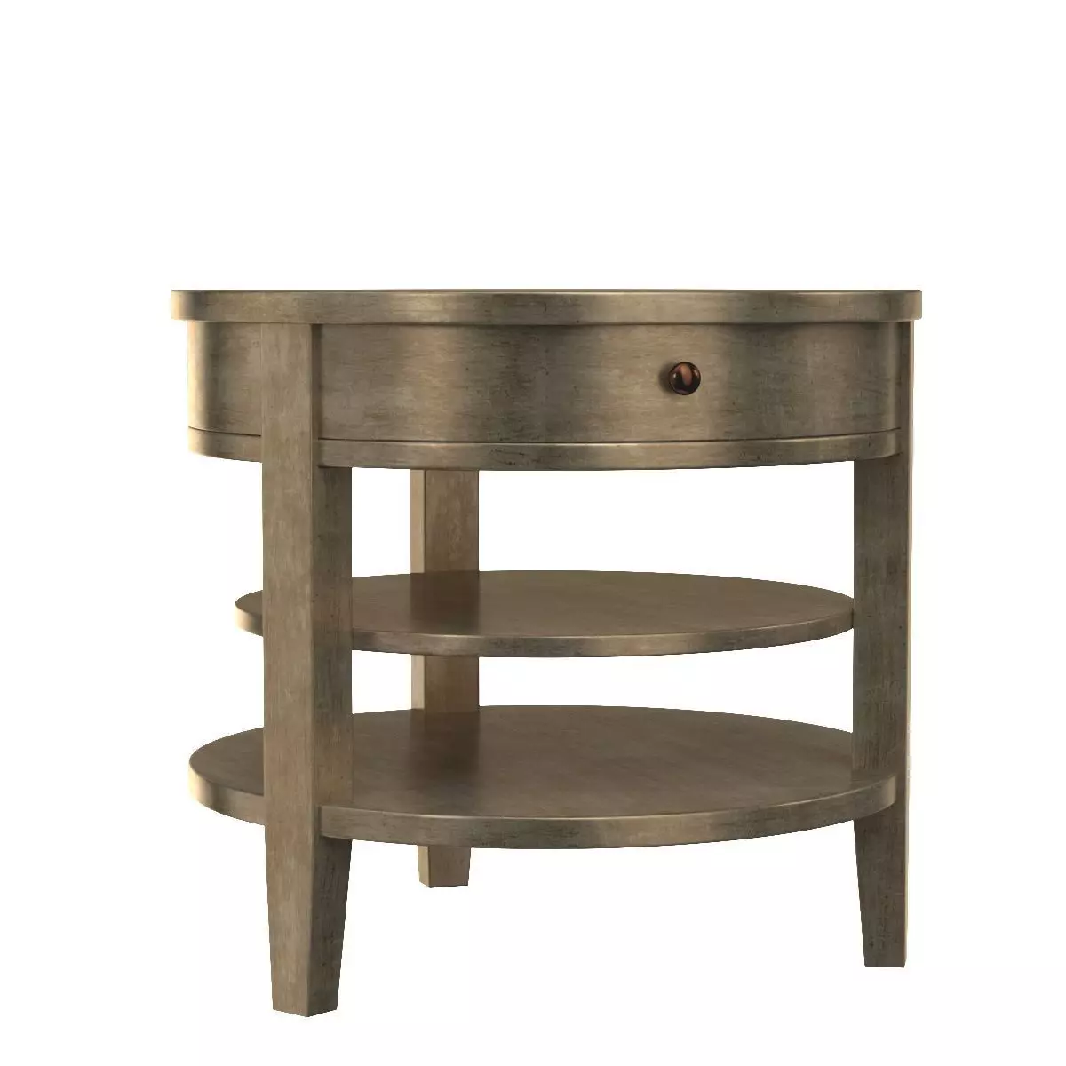 Sanctuary One Drawer Round Lamp Table Visage 3D model