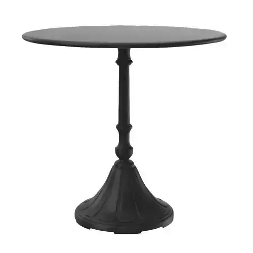 Russel Industrial Loft Iron Round Pedestal Dining Bistro Table