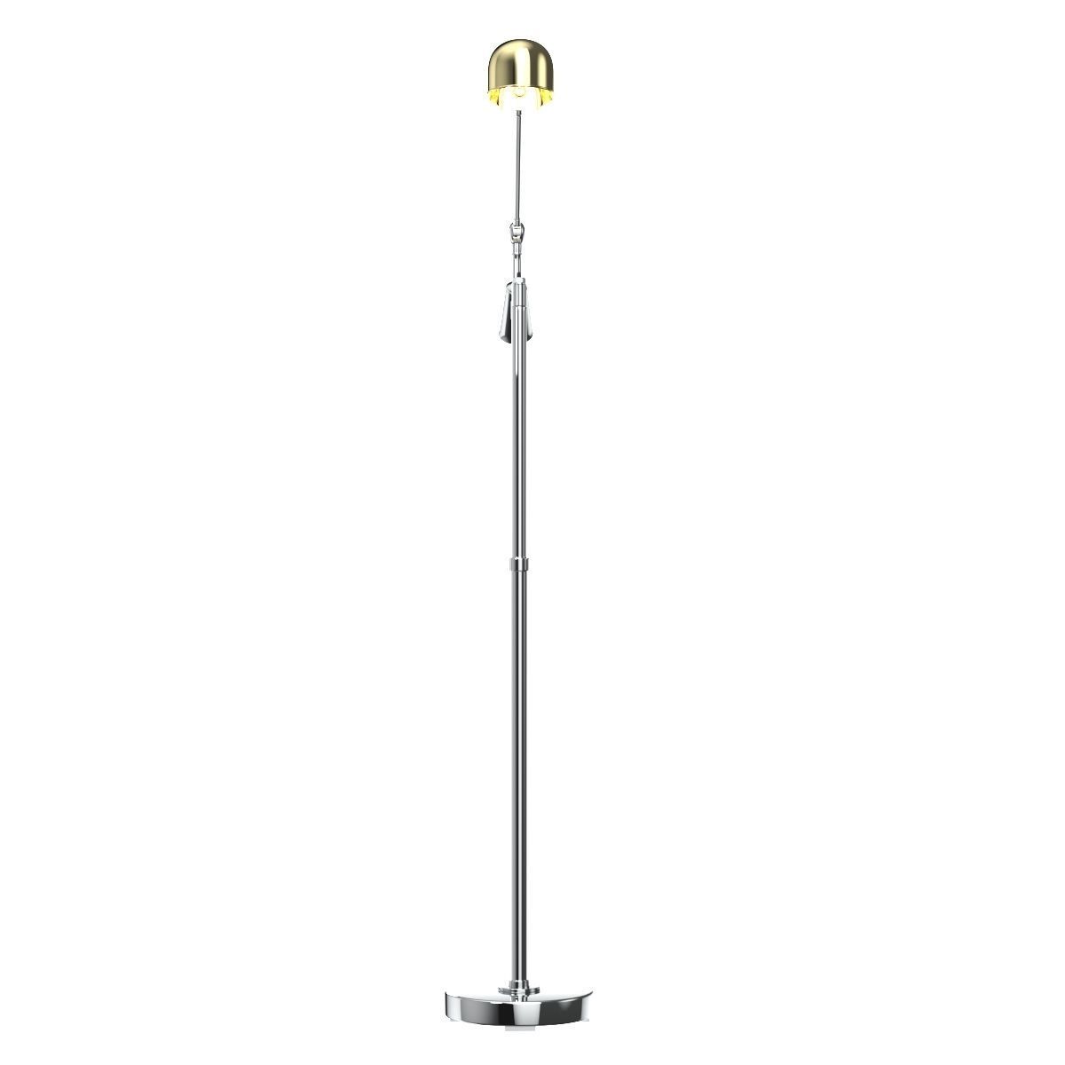 RL 67 Est Chrome Floor Standing Height Adjustable Lamp 3D model_4