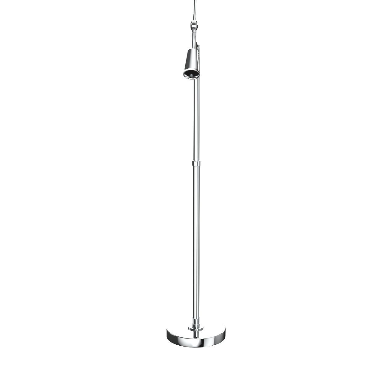 RL 67 Est Chrome Floor Standing Height Adjustable Lamp 3D model_2