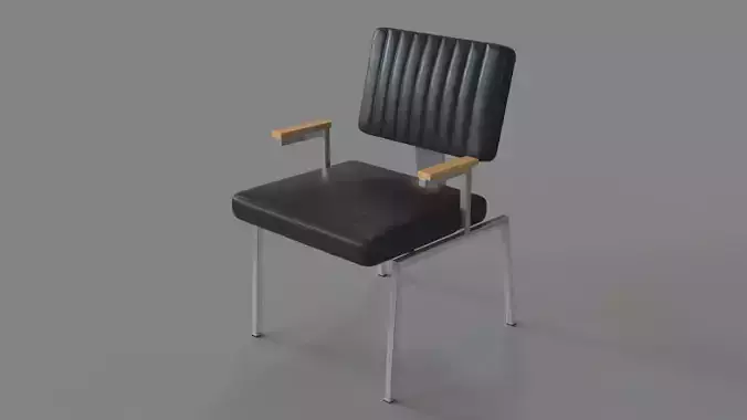 Krall Leather Dining Chair With Arms