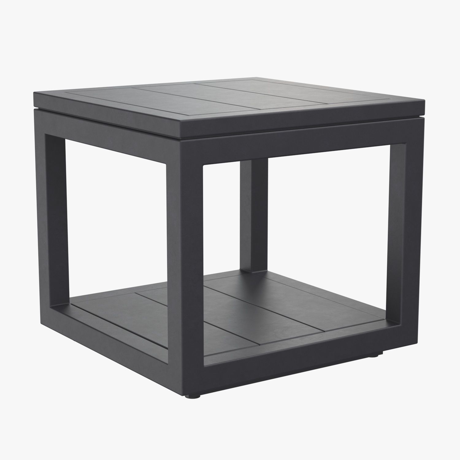 RH Capri Aluminum Square Side Table 3D model_1