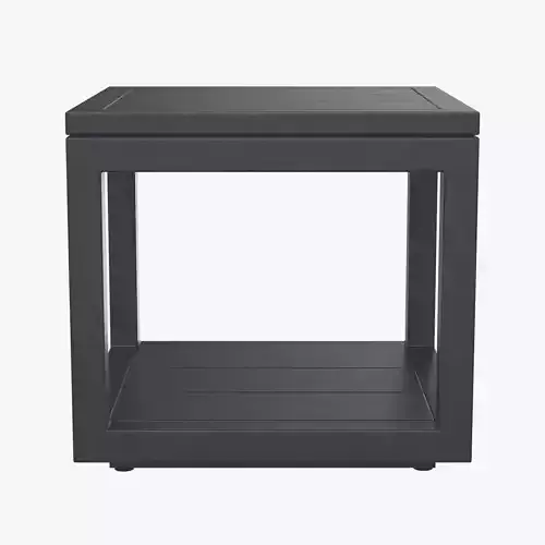 RH Capri Aluminum Square Side Table