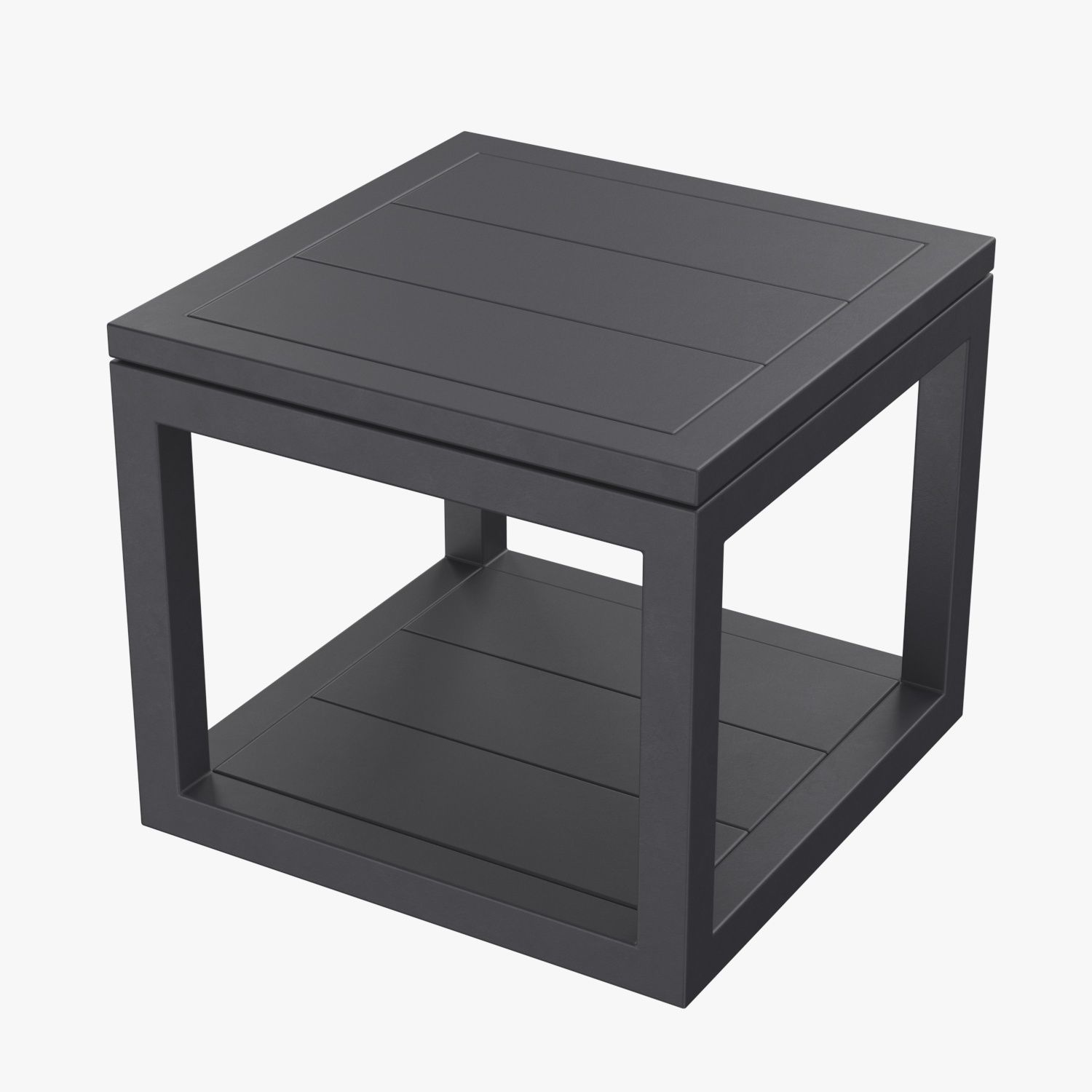 RH Capri Aluminum Square Side Table 3D model_4
