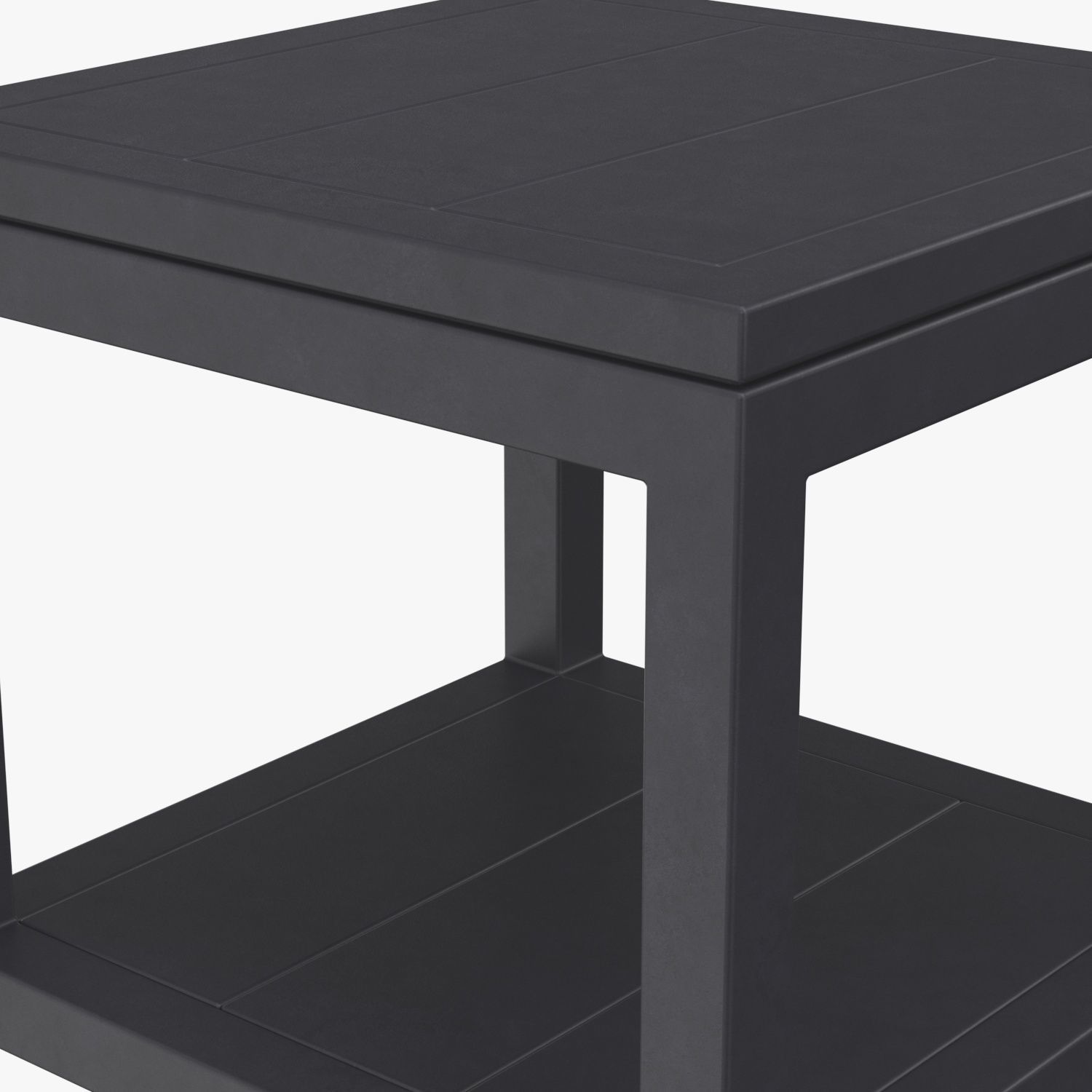 RH Capri Aluminum Square Side Table 3D model_3