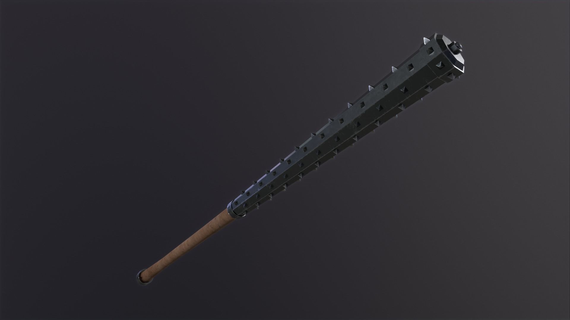 Kanabo samurai PBR Low-poly 3D model_10