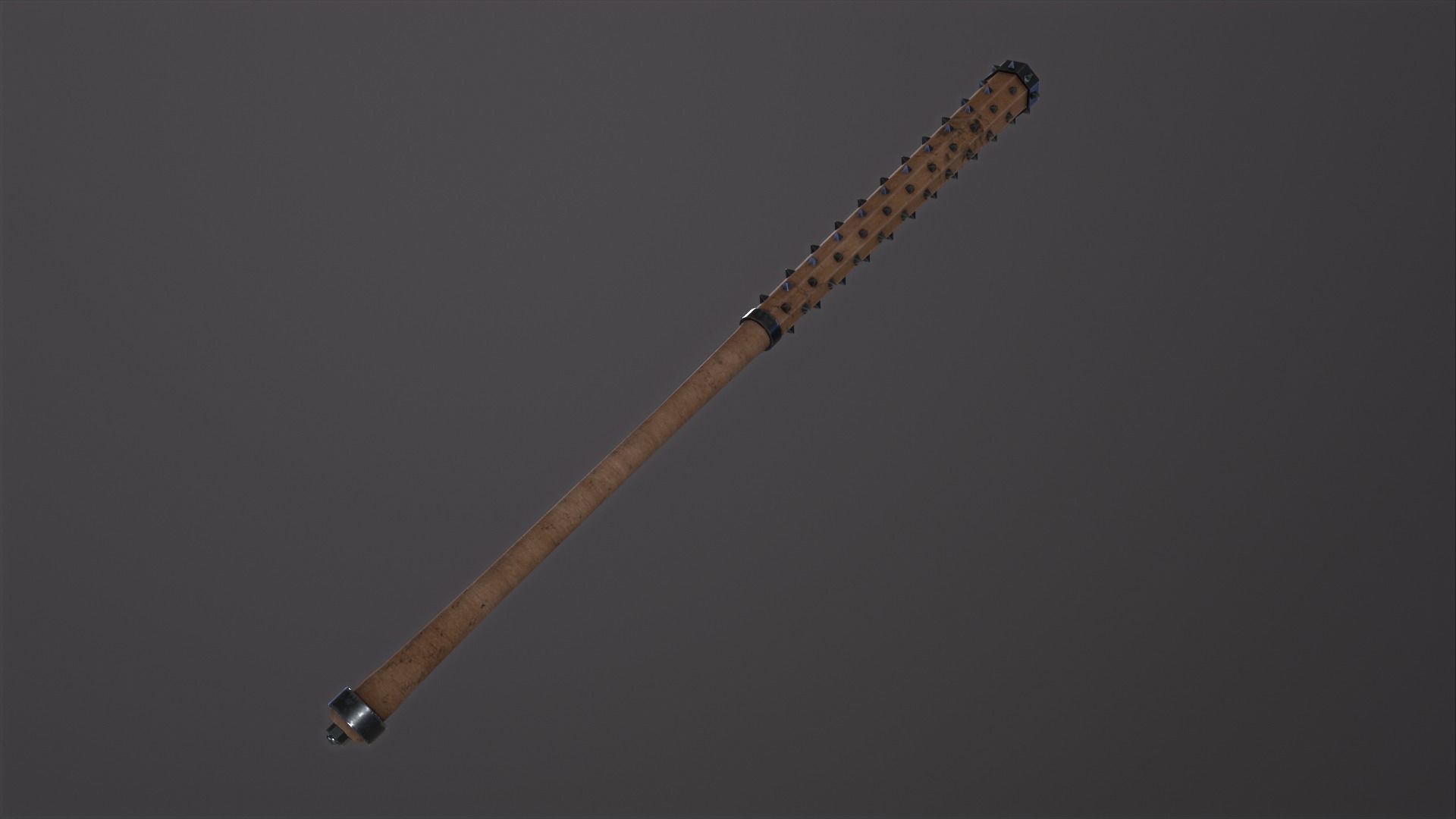 Kanabo samurai PBR Low-poly 3D model_8