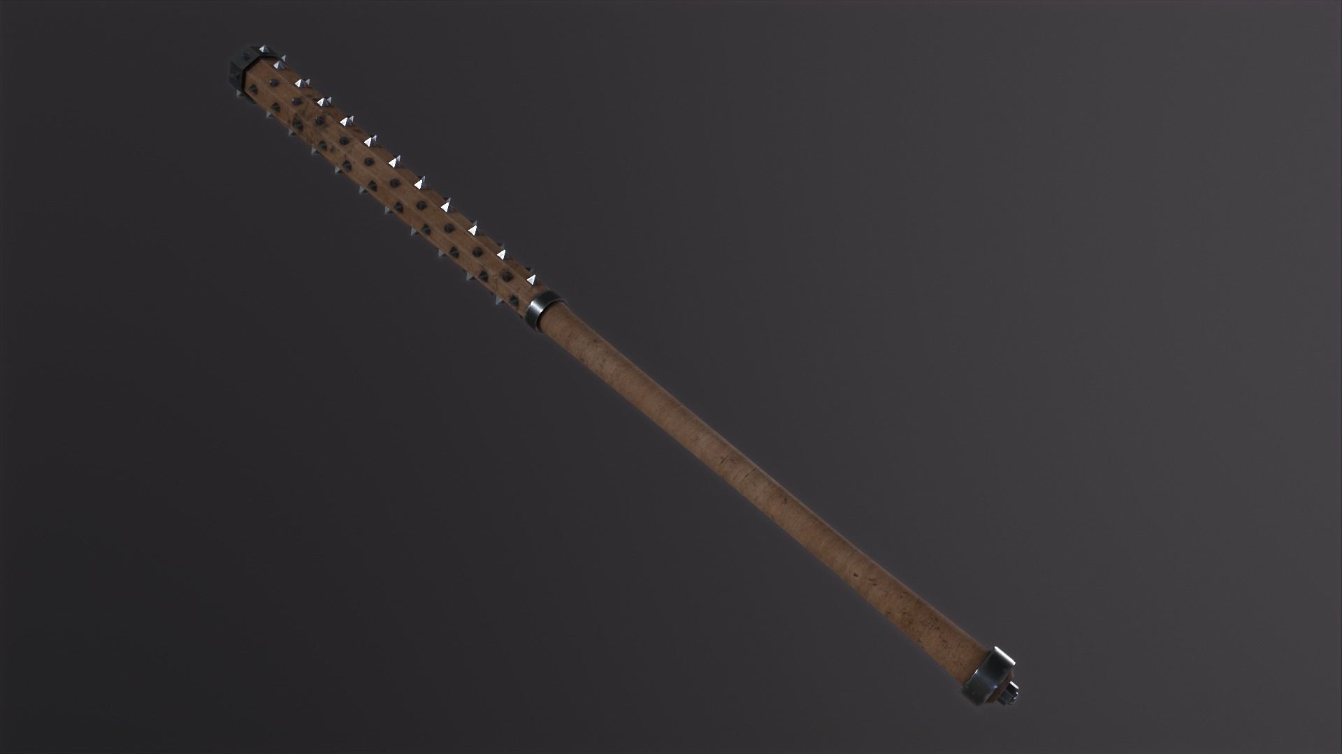 Kanabo samurai PBR Low-poly 3D model_9