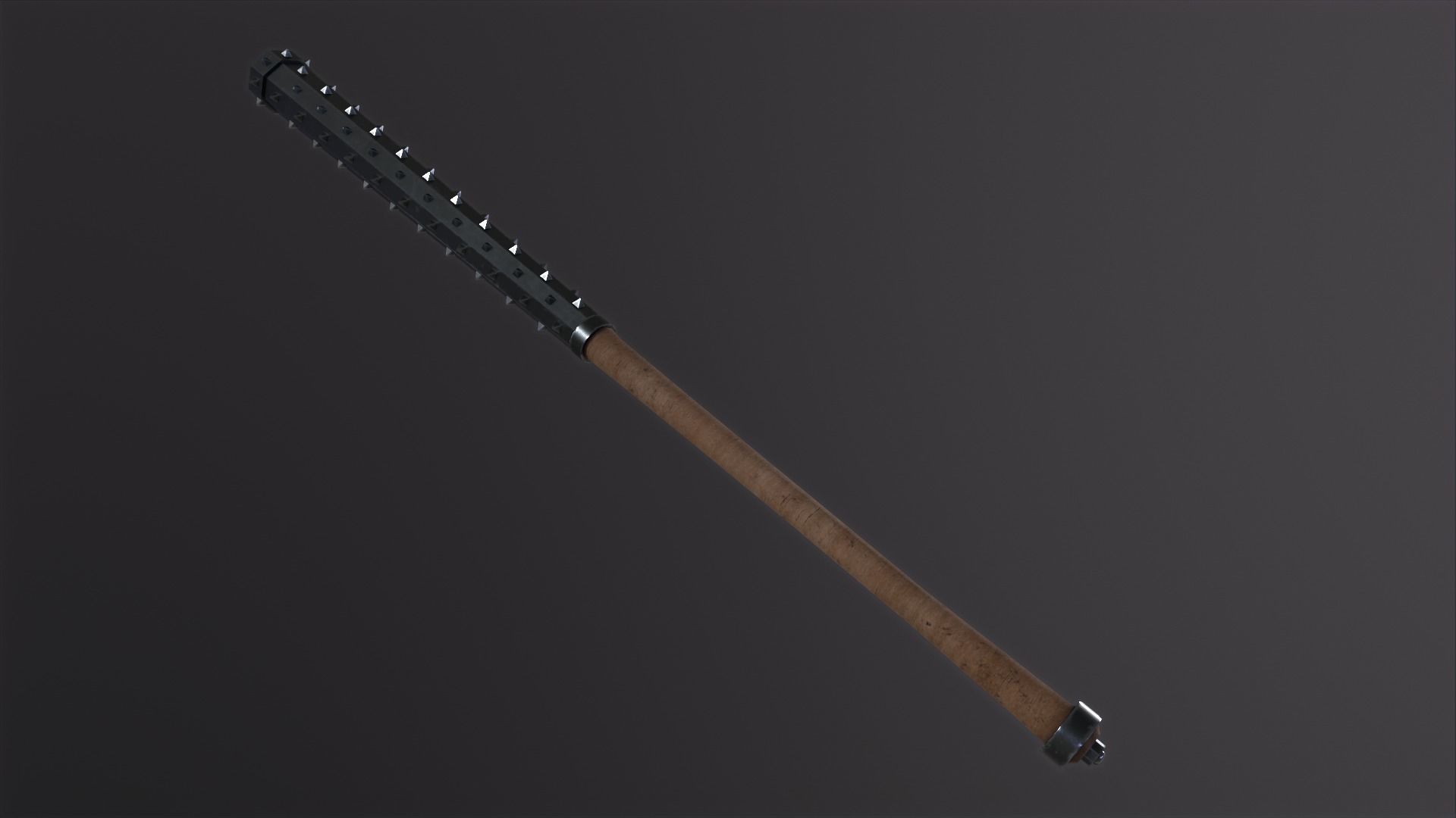 Kanabo samurai PBR Low-poly 3D model_11