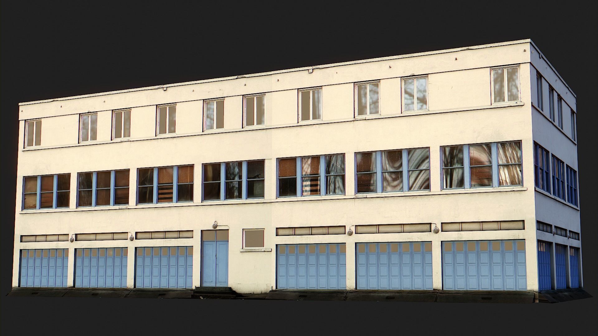 Industrial Building Pack Low-poly 3D model_9