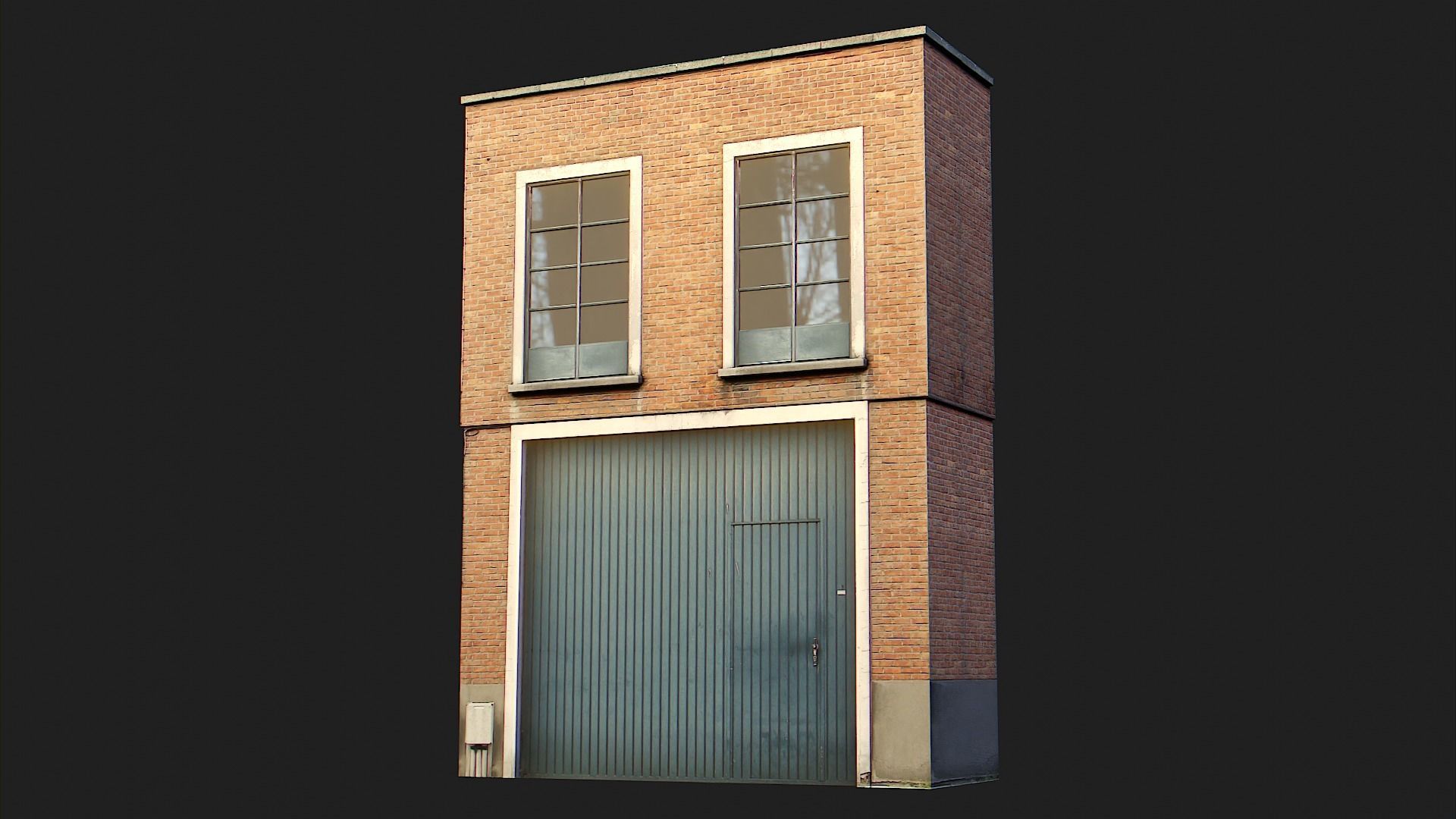 Industrial Building Pack Low-poly 3D model_11