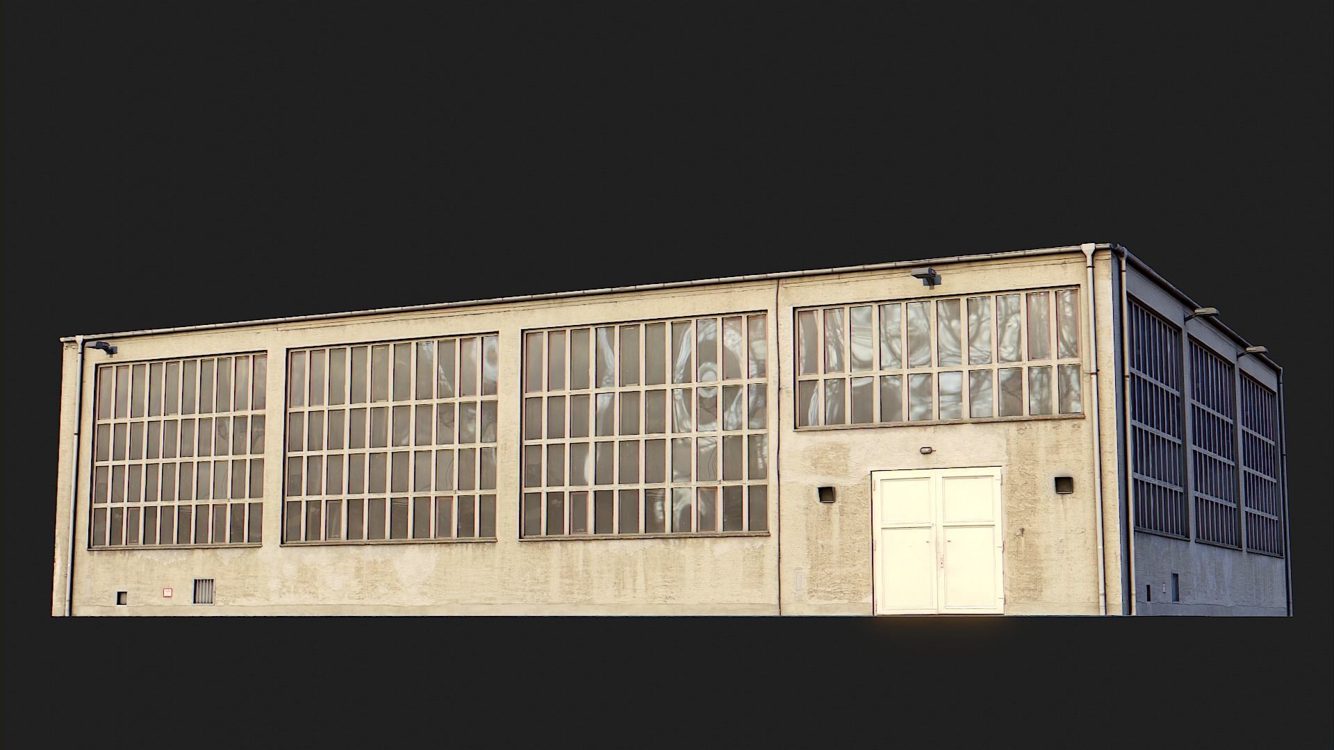 Industrial Building Pack Low-poly 3D model_6