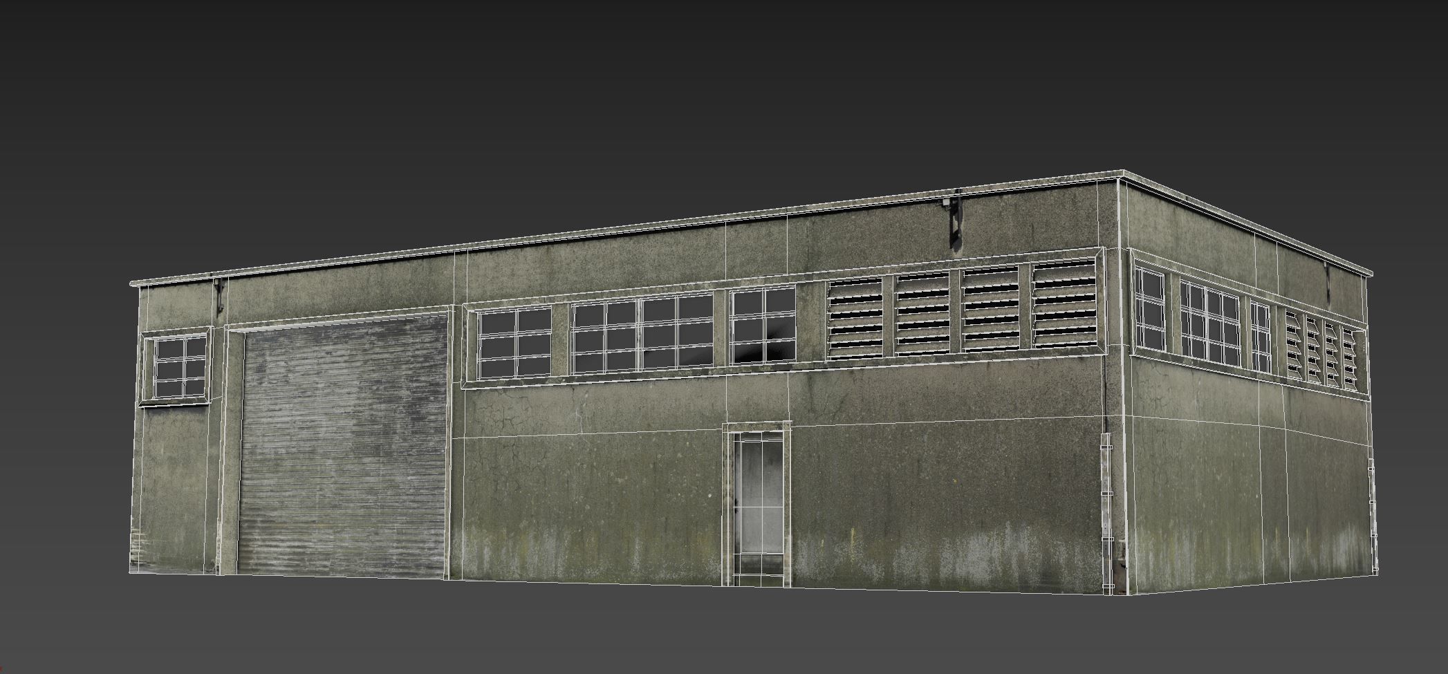 Industrial Building Pack Low-poly 3D model_15