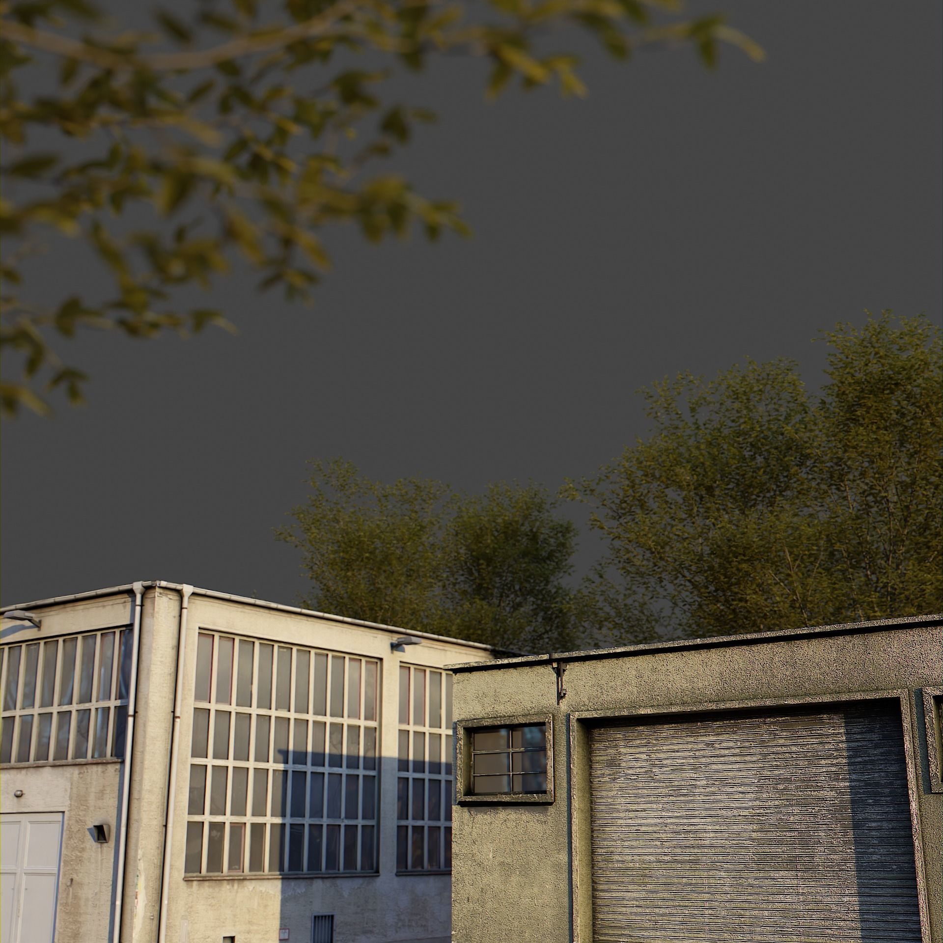 Industrial Building Pack Low-poly 3D model_4