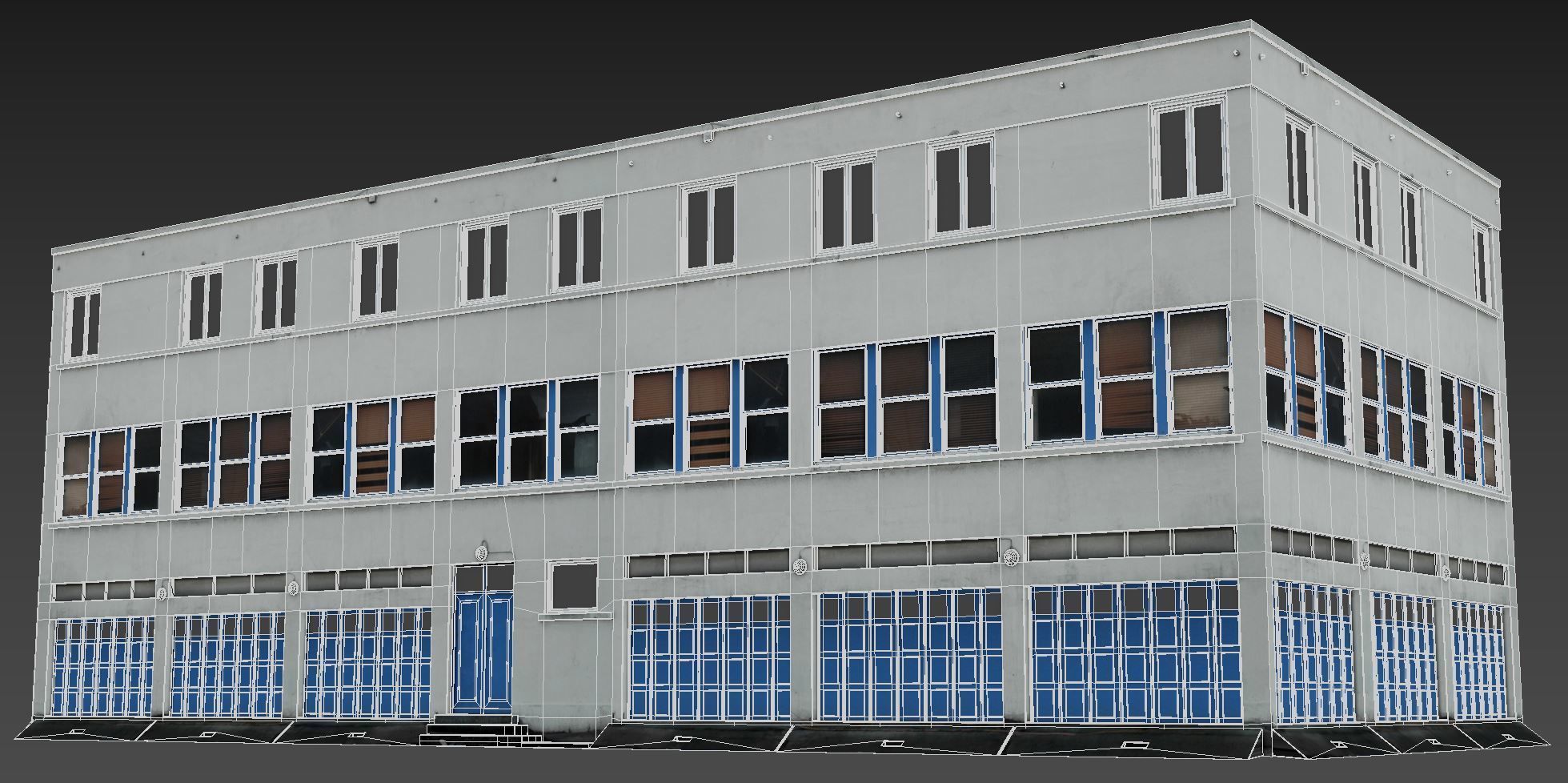 Industrial Building Pack Low-poly 3D model_14