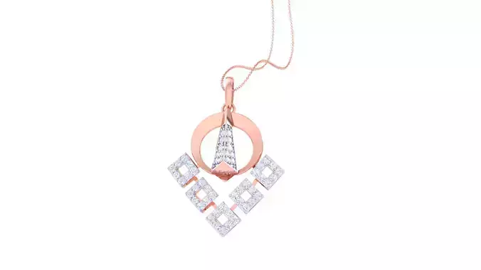 Women Pendant 3dm STL OBJ FBX Renders Details