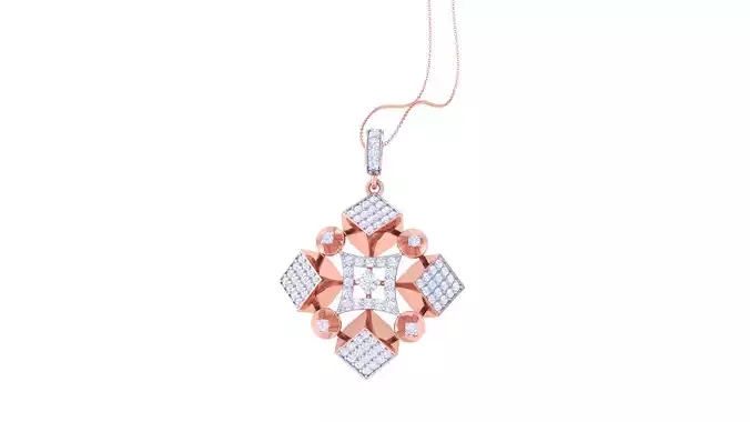 Women Pendant 3dm STL OBJ FBX Renders Details