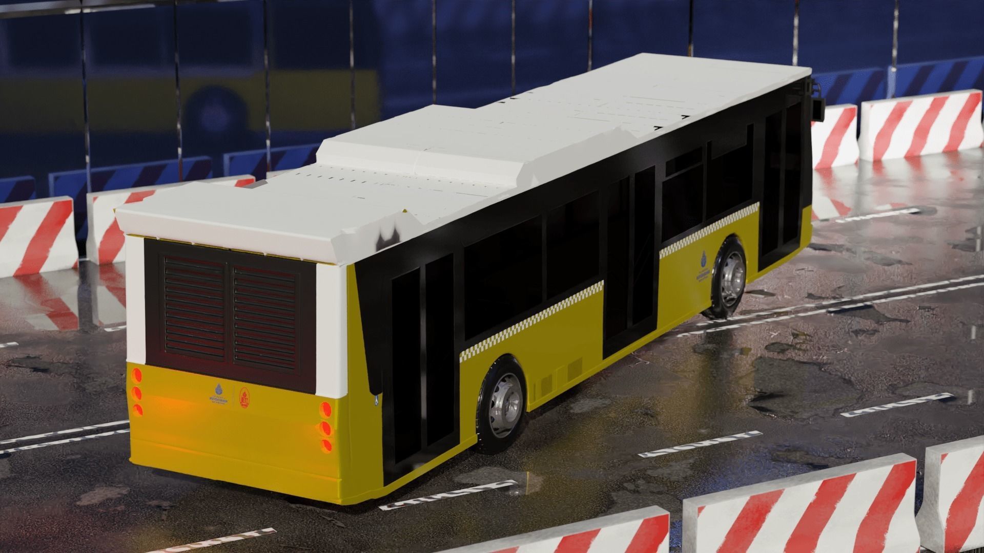 IETT BMC PROCITY BUS 3D model_4