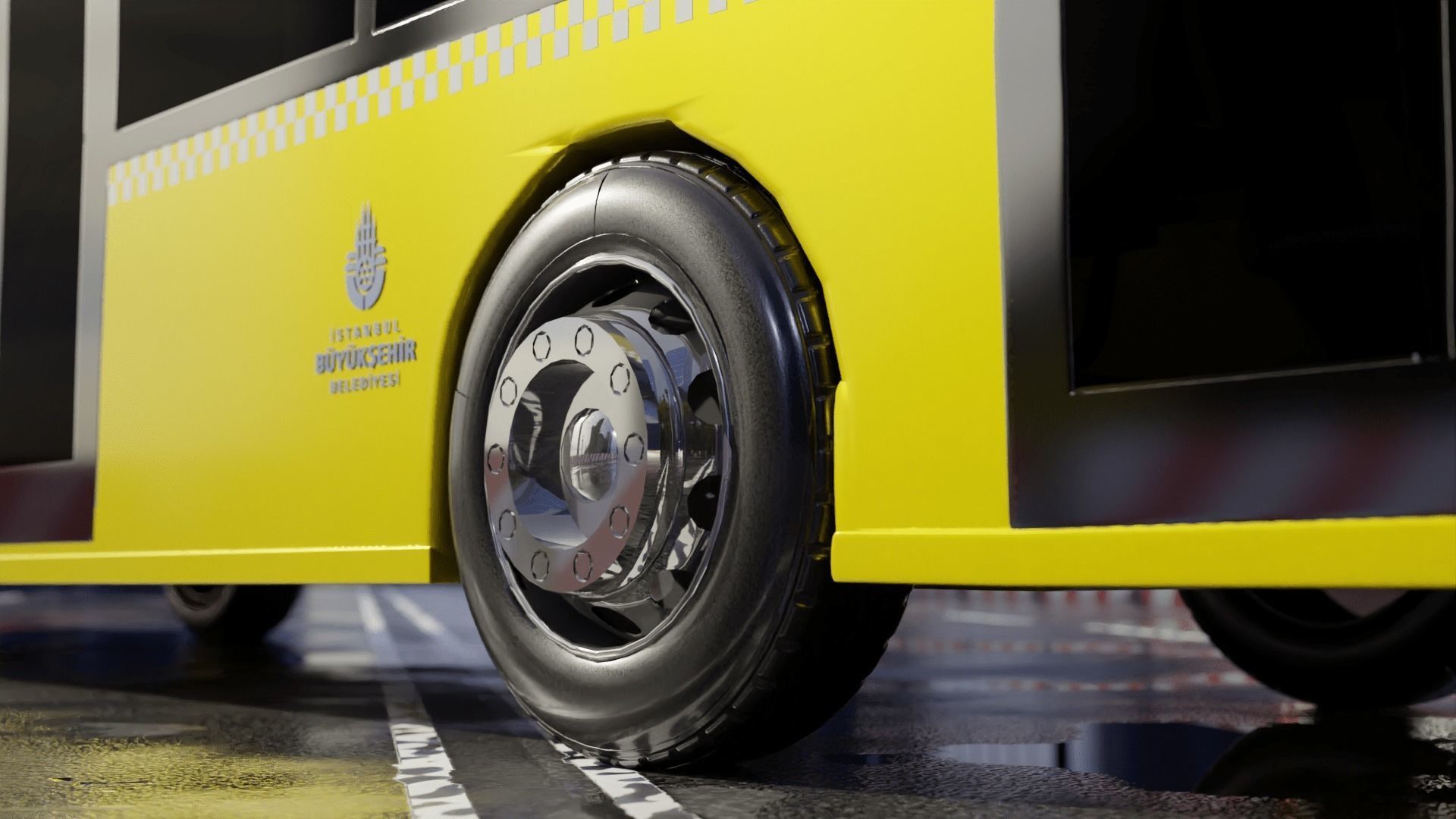 IETT BMC PROCITY BUS 3D model_8