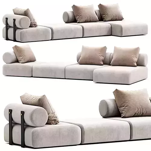 Contemporary Modular System Sofa